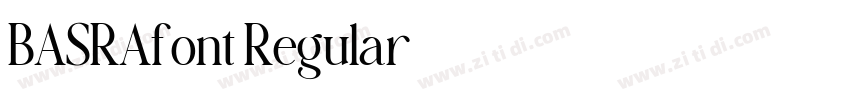 BASRAfont Regular字体转换